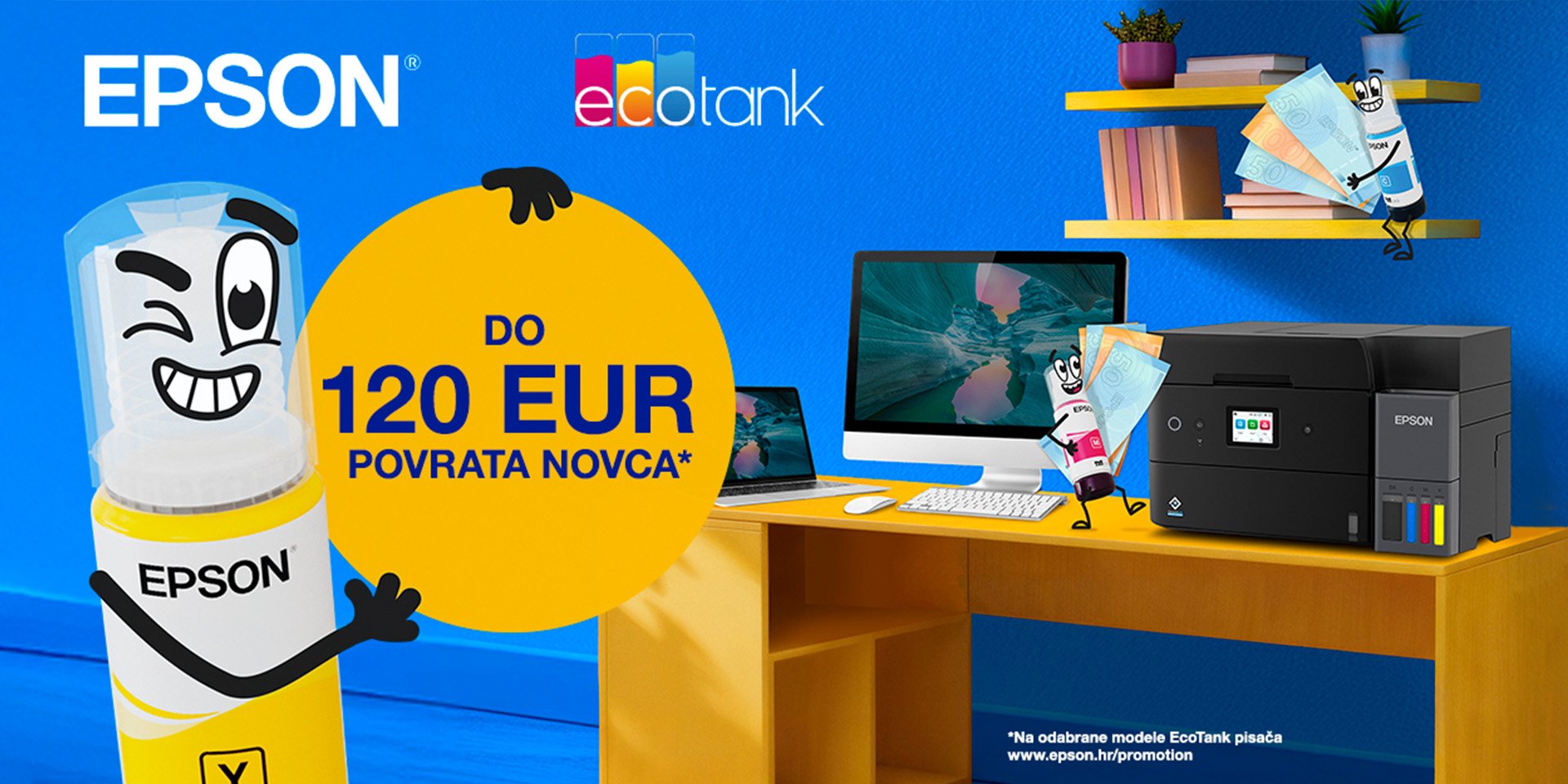 EPSON Cashback - Povrat novca do 120€